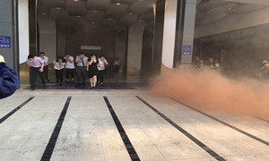 光谷店发展消防安全演习